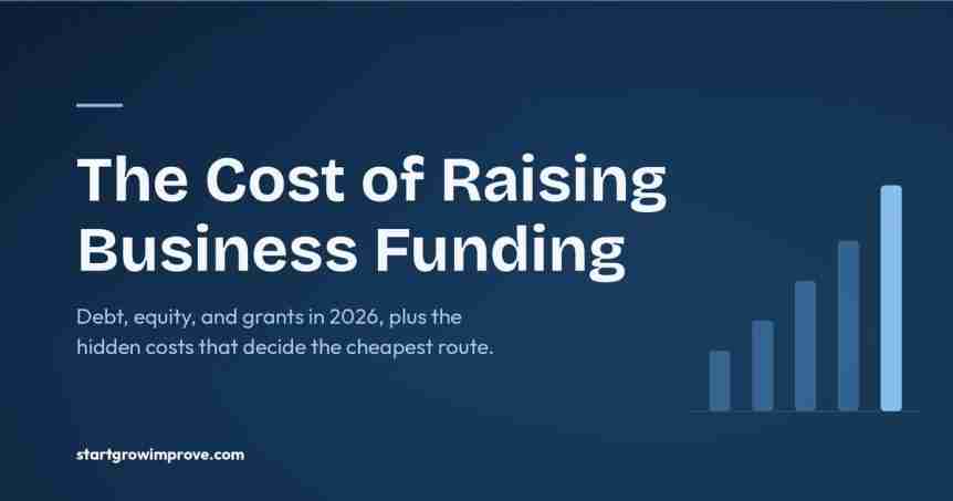 cost to raise business funding