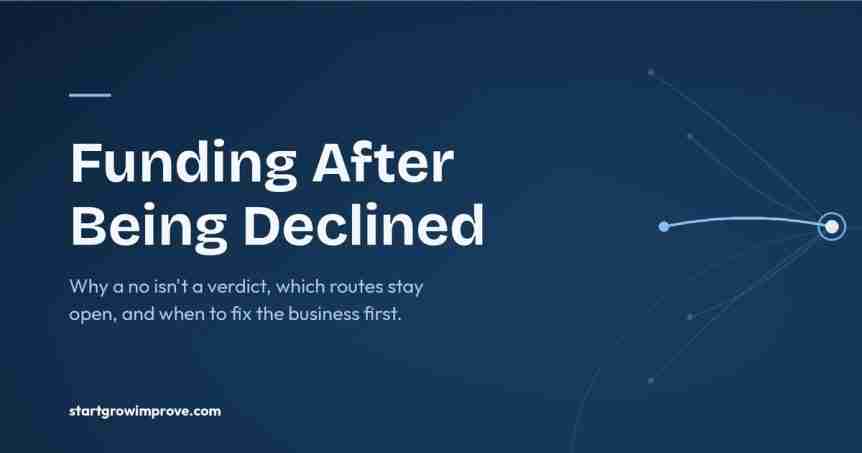 funding consultant after being declined